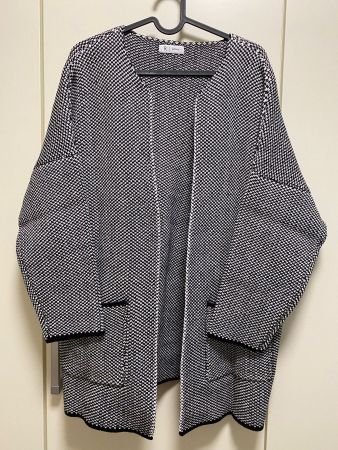 Strickjacke schwarz-weiss Gr.M