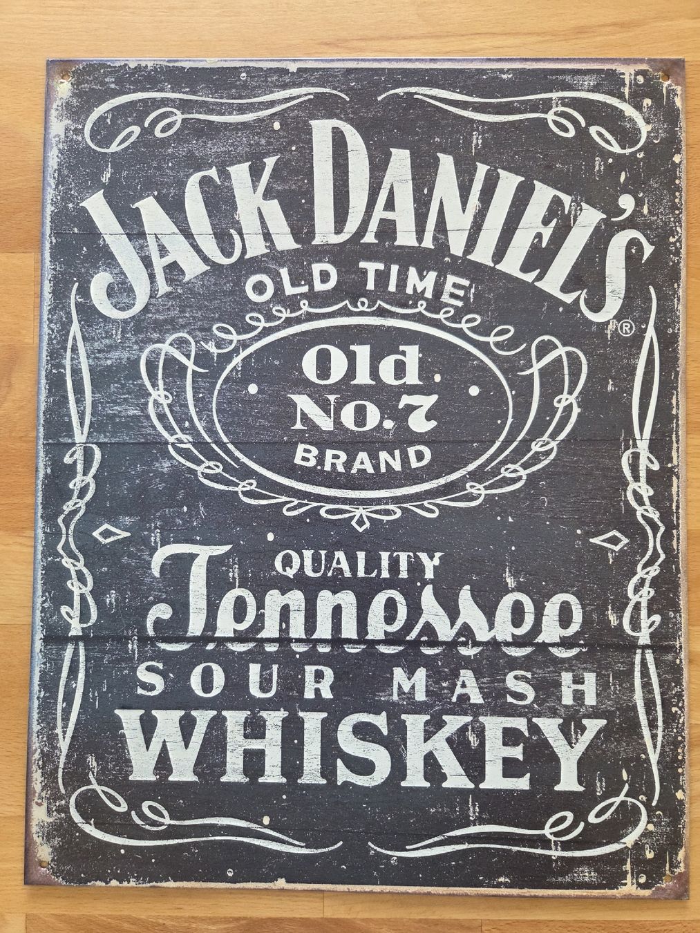 Jack Daniels Schilder: Blechschild Jack Daniel's Old No. 7 Tennessee  – Gebraucht aus Dorf von AR15PRO