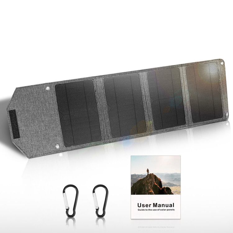 Dispositivi a energia solare: 28W Solarpanel Solarmodul Ladegerät Panel Chargeur solaire – Nuovo e nell'imballaggio originale da Arlesheim venduto da Premius_1 1