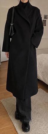 long manteau noir 