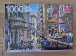Jumbo Puzzle 1000 Teile Gondolas in the Canal 