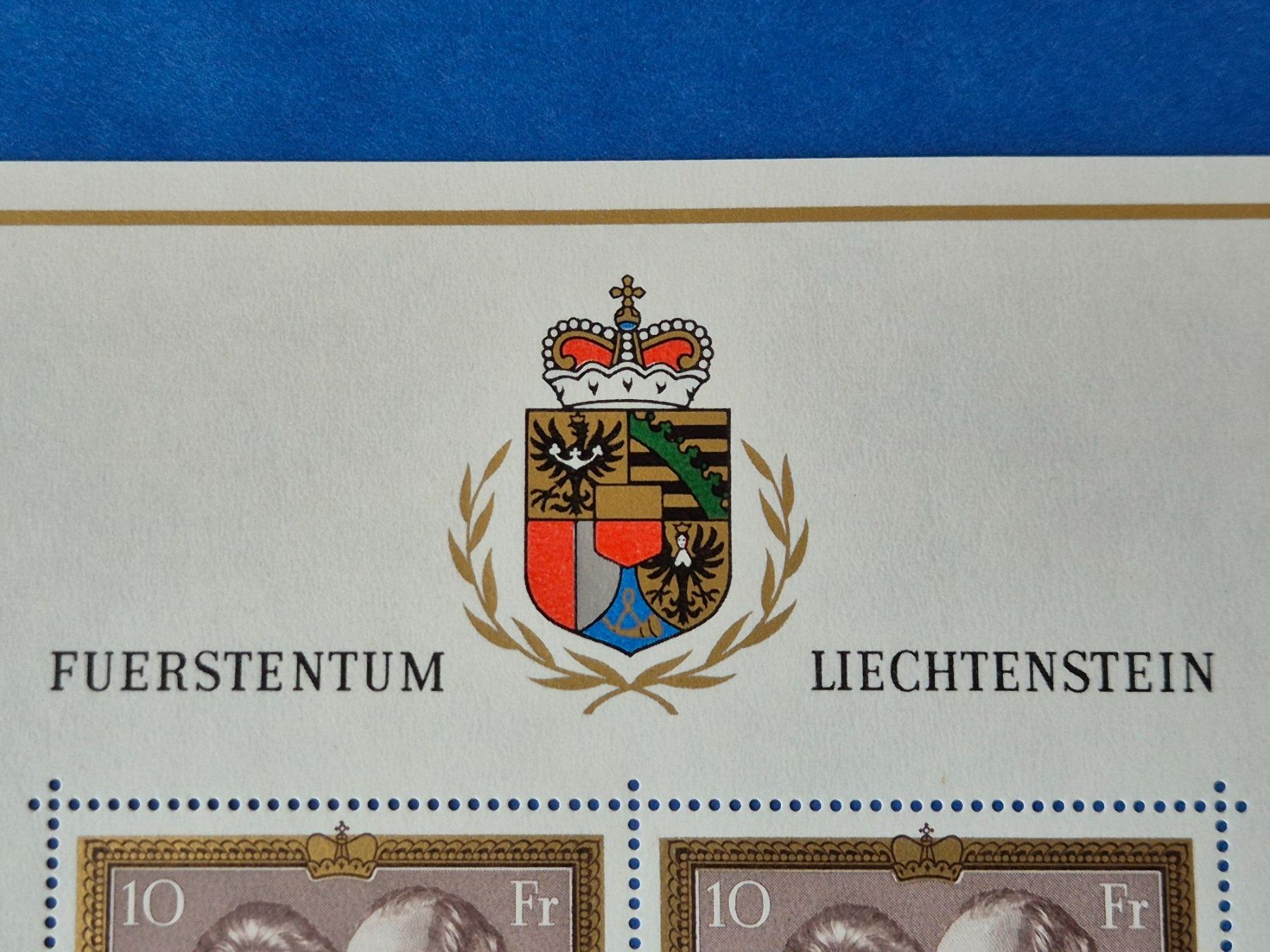 Tutti i francobolli: Briefmarkenbogen Fürstenpaar FL 1974 postfrisch – Nuovo (secondo la descrizione) da Seewen SZ venduto da SuperpumaDisplayTeam 2