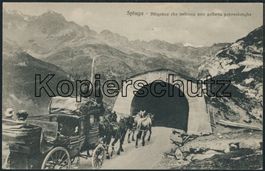I SO Splügen Pass GR - Postkutsche