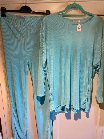 DAMEN OUTFIT -2 TEILIG,TÜRKIS