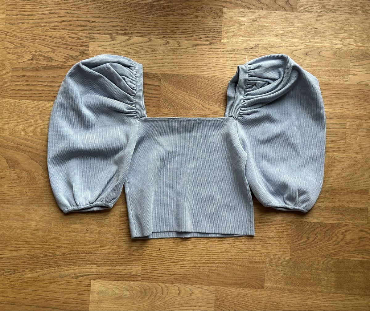Zara Top: Zara Top, Hellblau, Puffärmel, Grösse S – Usato da Basel venduto da FatmaCan52 4