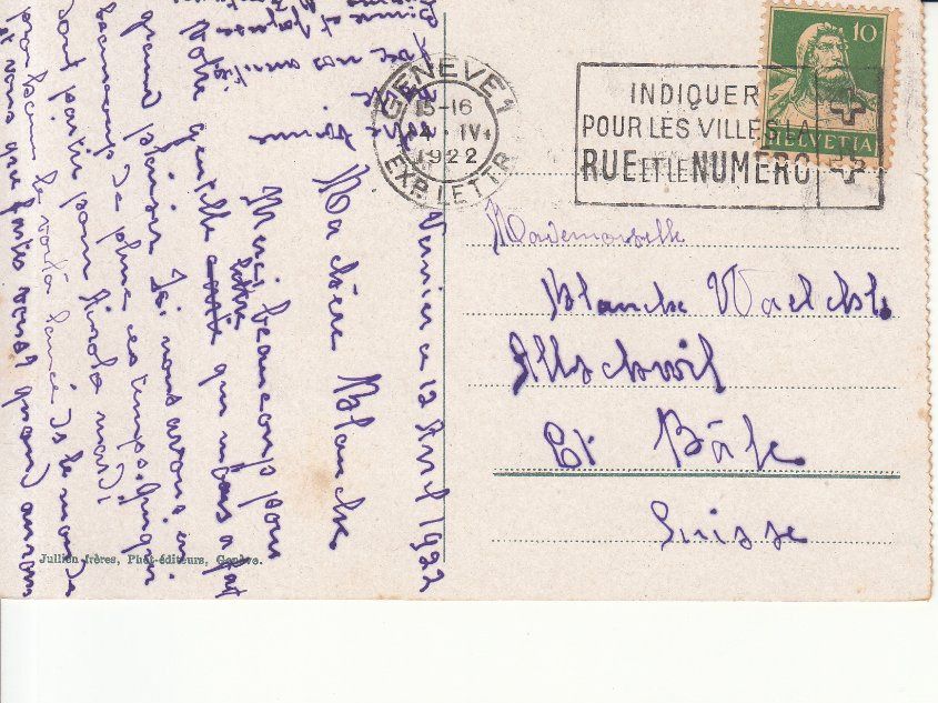 Cartoline postali: Genève Kursaal 1922 – Usato da Bürglen TG venduto da StampGraf 1