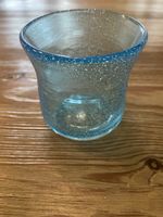 Antikes Glas,hellblau mit Lufteinschlüssen, Vintage Look!