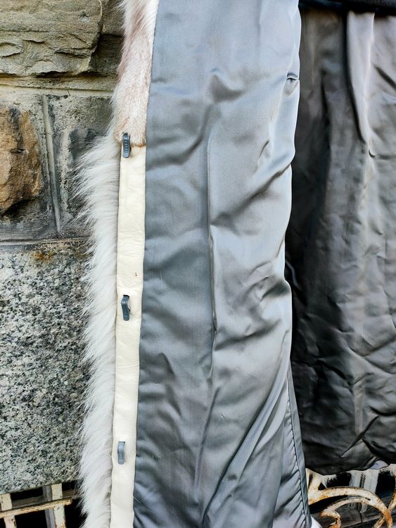 Manteau En Fourrure De Loup - Marque Monsieur X Paris, Taille M, Occasion Très Bon état