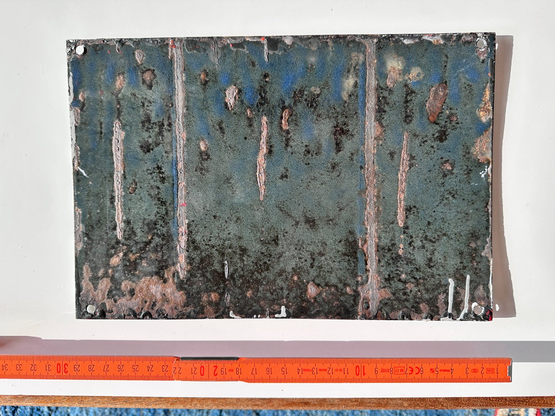 Insegne: Plaque émaillée - Panneau d'interdiction vintage rare – Usato da Sorengo venduto da Littman 1