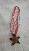 Collana con ciondolo stella in vetro di Murano