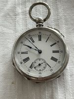 Ancienne Montre à Gousset en Argent – Cylindre 10 Rubis 