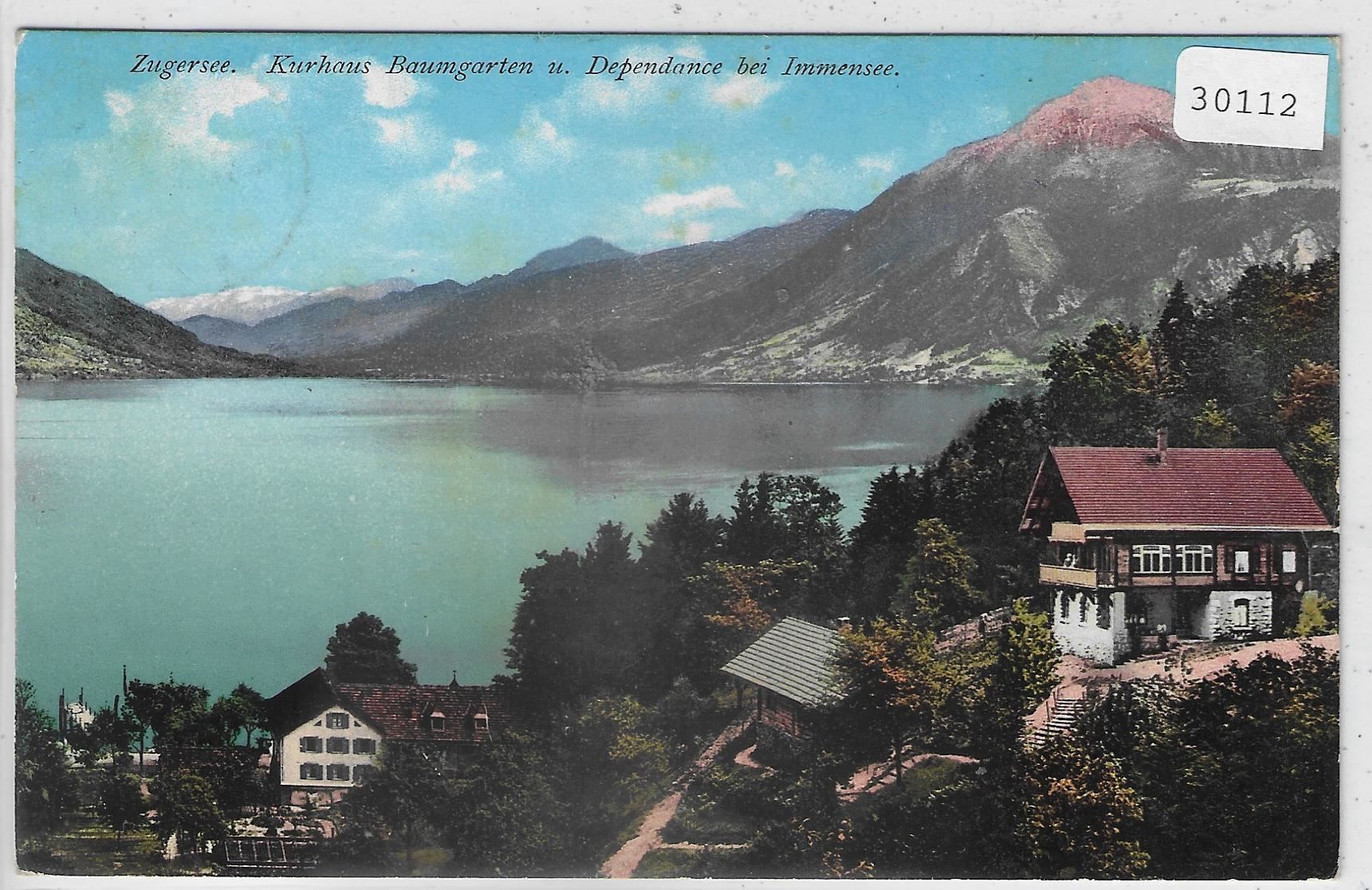 Cartes postales: Zugersee - Kurhaus Baumgarten und – D'occasion à Ettingen par Kartenplanet