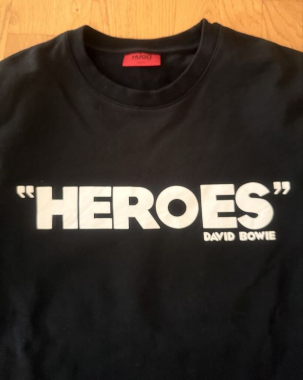 Hugo Boss Herren Pullover L David Bowie Edition Heroes (Nuovo