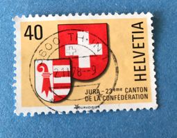 Nr.621 mit Stempel   Kanton Jura Wappen 1978  