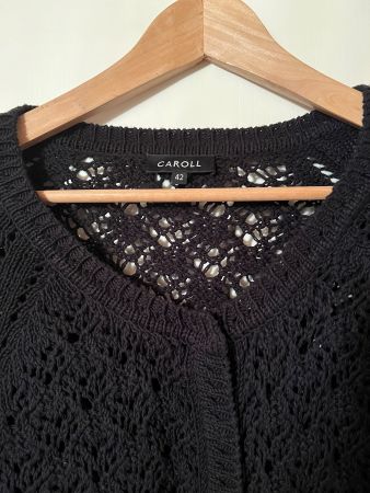 CAROLL Damen Strickjacke / Bolero schwarz Grösse 42