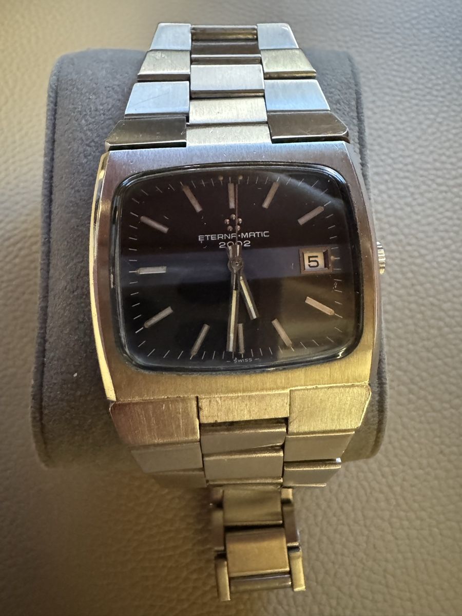Eterna Orologi: Eterna Matic 2002 Herrenuhr mit Datum, Stahl, – Usato da Montévraz venduto da W1965 6