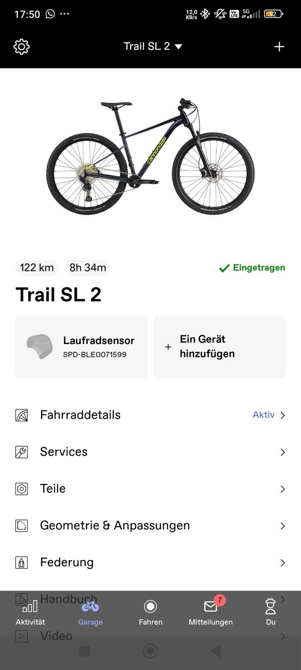 Cannondale Vélos: Cannondale Trail SL 2  Grösse M – D'occasion à Wilen b. Wollerau par unp_r7qz 6
