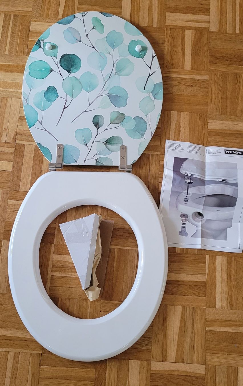 Wenko WC: WC-Sitz WENKO Pioppo Eukalyptus Neu – Nuovo (secondo la descrizione) da Urdorf venduto da smueller77