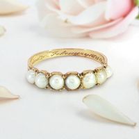 Sammler!Antik Georgian 1821 "Baroness Monson" Ring,18K Gold