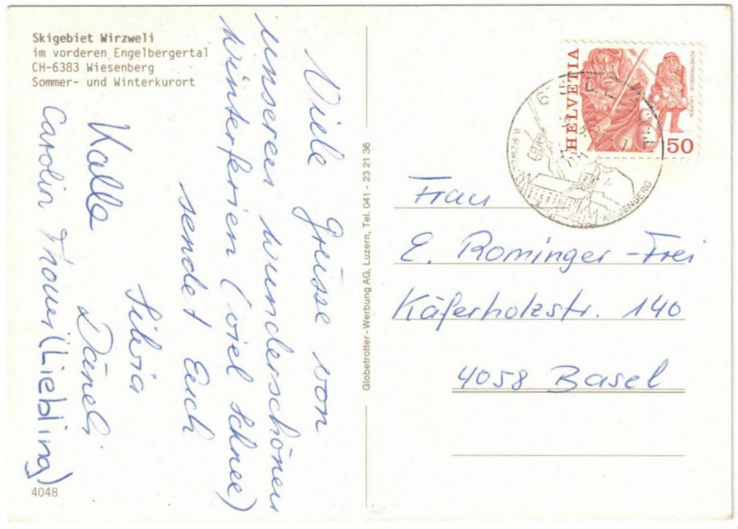 Cartoline postali: Dallenwil - 4 Bild AK Wirzweli – Usato da Binningen venduto da Mountainrider 1