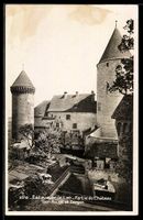 AK Estavayer-le-Lac, Partie du Château, Tour Rouge et Donjon