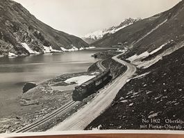 Furka-Oberalp-Bahn. No 1802 Oberalp Pass