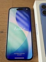iPhone 16, Blau, 128 GB – Akku 98 % – als defekt