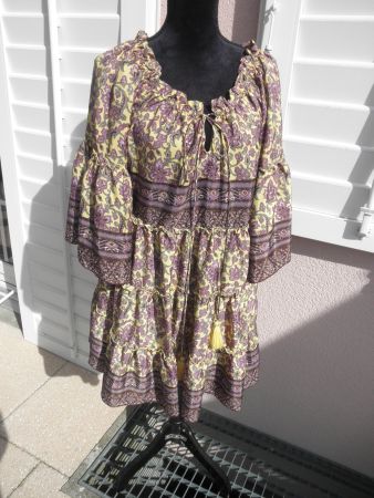 Boho Seidenkleid