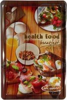 Blechschild-HEALTH FOOD BREAKFAST-BON AP