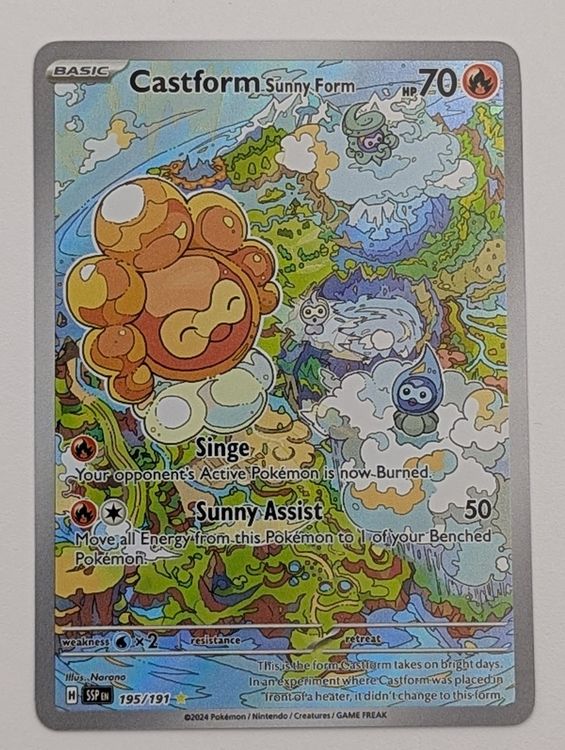 Castform Sunny Form | Illustration Rare | Surging Sparks EN (Neu ...
