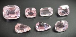 Lot 50.00 ct 7x Kunzites (N°33) - Valeur 5'000.- Fr.