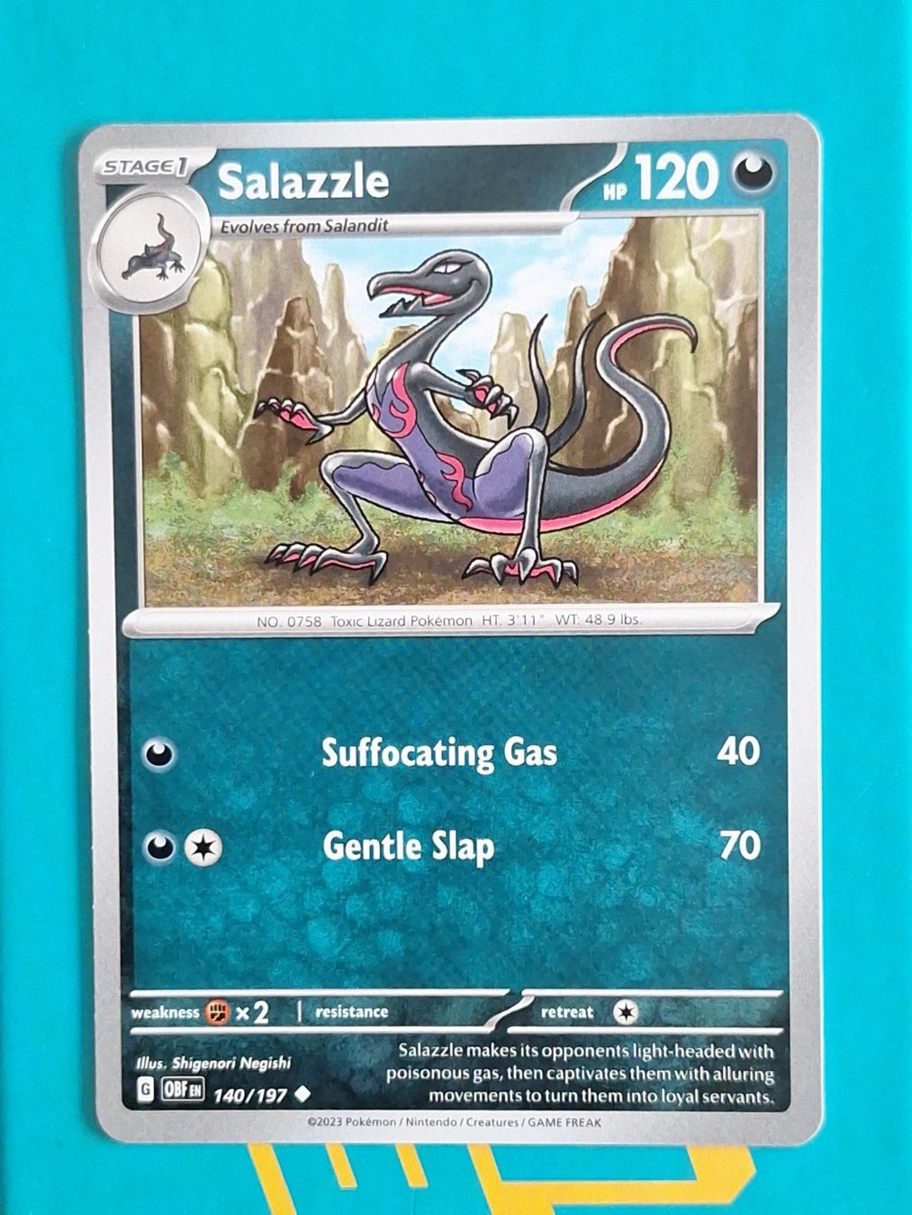 Pokémon Cartes à collectionner: Salazzle - Pokemon Obsidian Flames – D'occasion à Altstätten SG par GGsGameshop