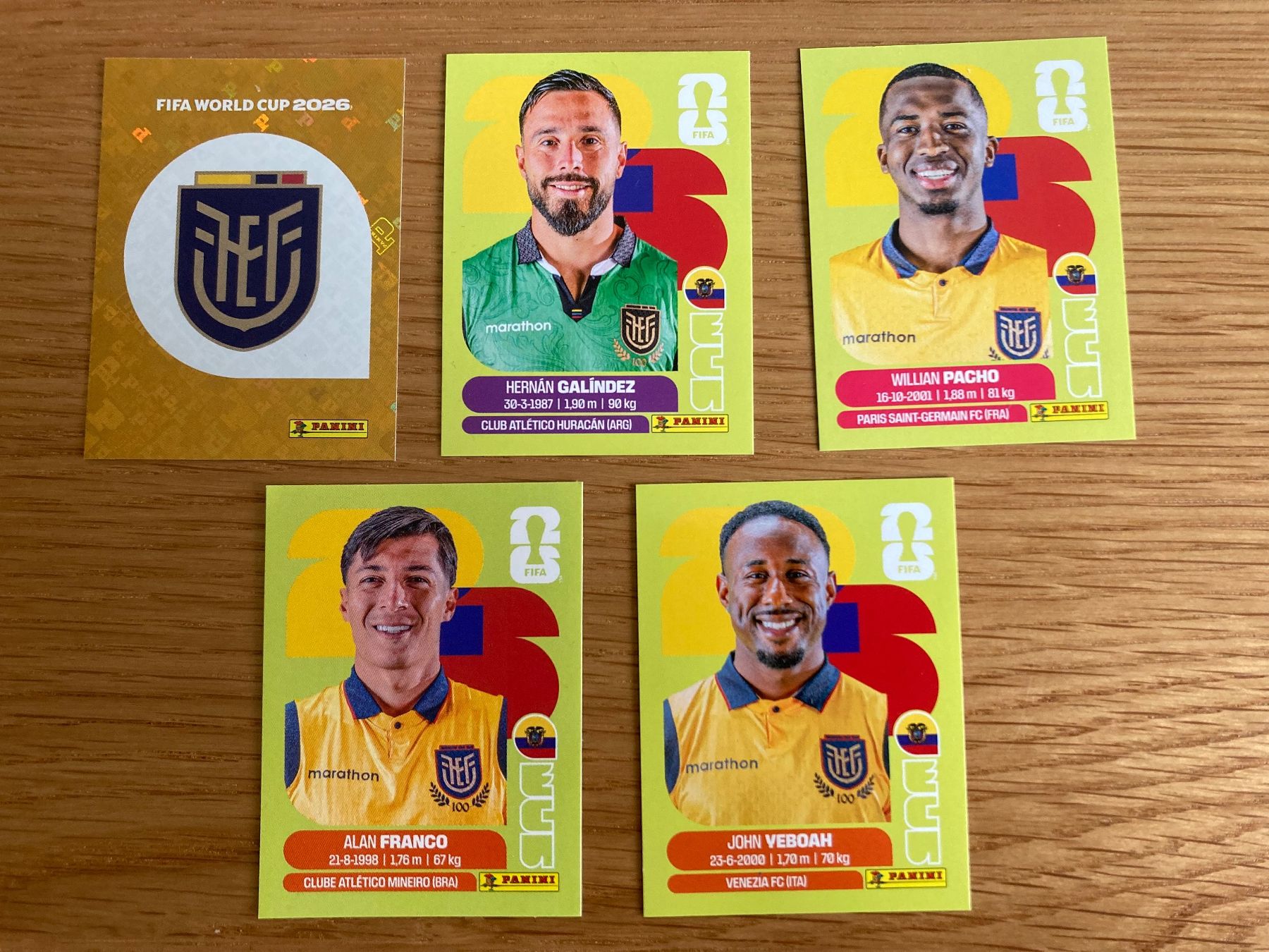 Panini Carte collezionabili: WM Sticker ECU 1, 2, 6, 10, 14 – Nuovo (secondo la descrizione) da Winterthur venduto da Whitefish