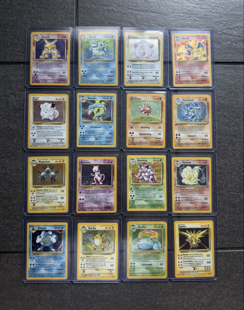 Pokémon Carte collezionabili: Pokemon Base-Set Holos Deutsch Komplett – Usato da Zürich venduto da cENS0R