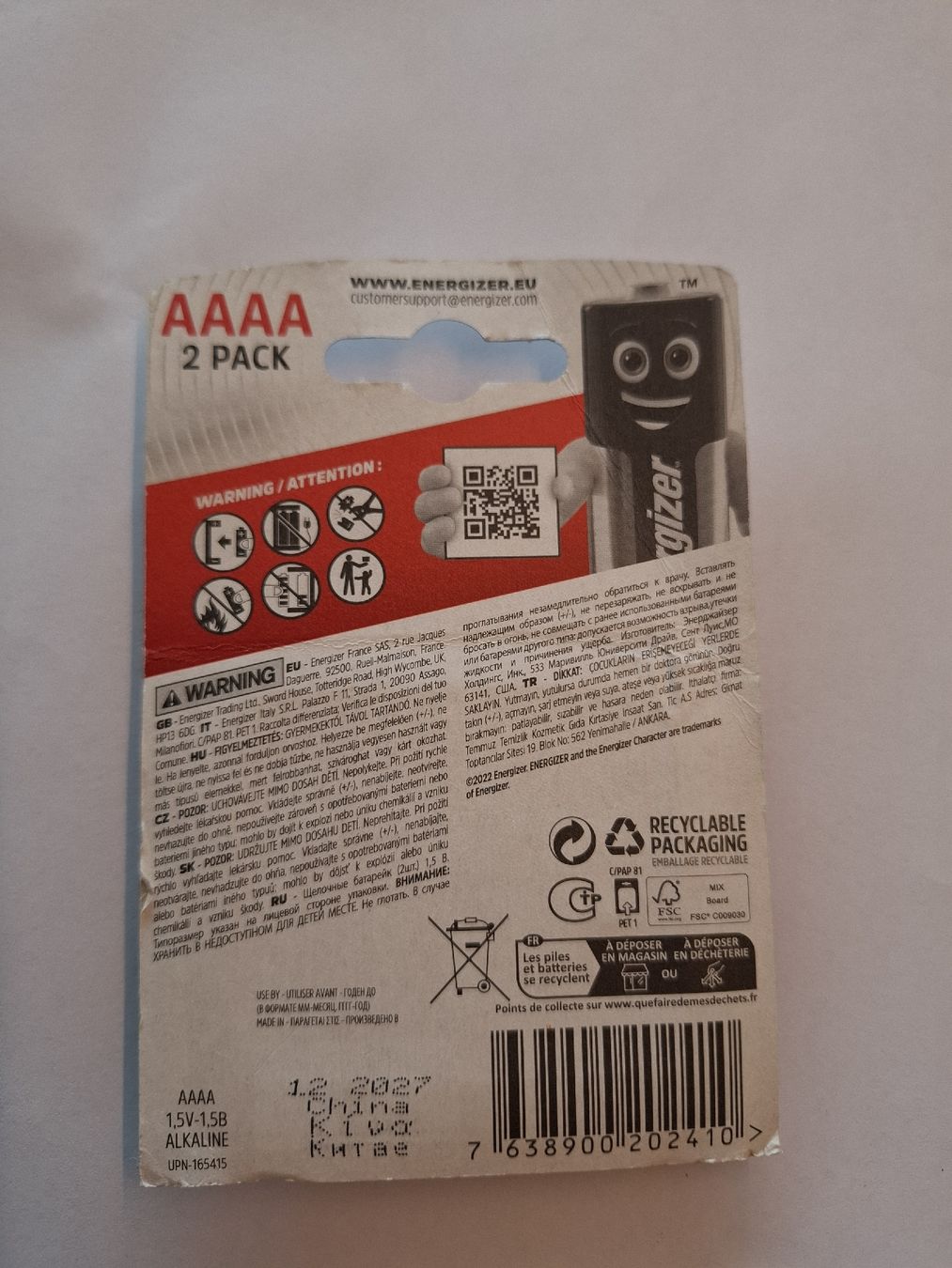 Duracell Caricatori & Batterie: 4 AAAA Batterien – Nuovo e nell'imballaggio originale da Biglen venduto da AAA-DING-DONG 3
