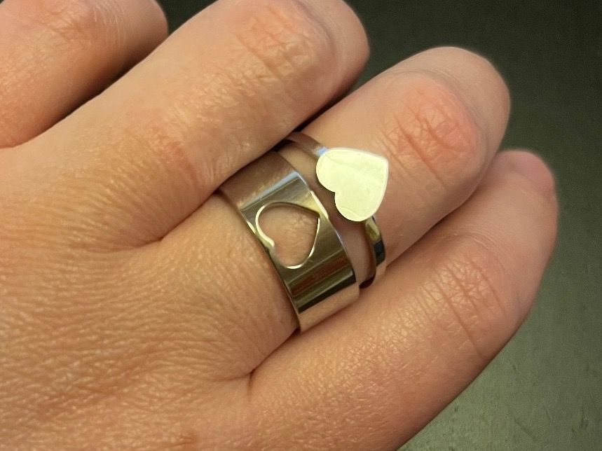 Anelli: Ring Set mit Herz ( one Size), Nr. 69 – Nuovo (secondo la descrizione) da Gams venduto da Mariawicca 3