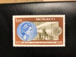 Monaco 1967 1F Marie Curie Nobelpreis 1911 Chemie postfrisch