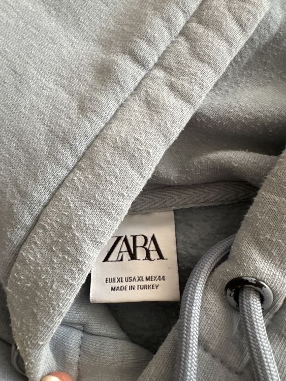 Zara Herren Hoodie Oversize XL hellblau Top Zustand (Gebraucht) in