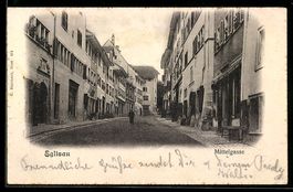 AK Eglisau, Ansicht der Mittelgasse