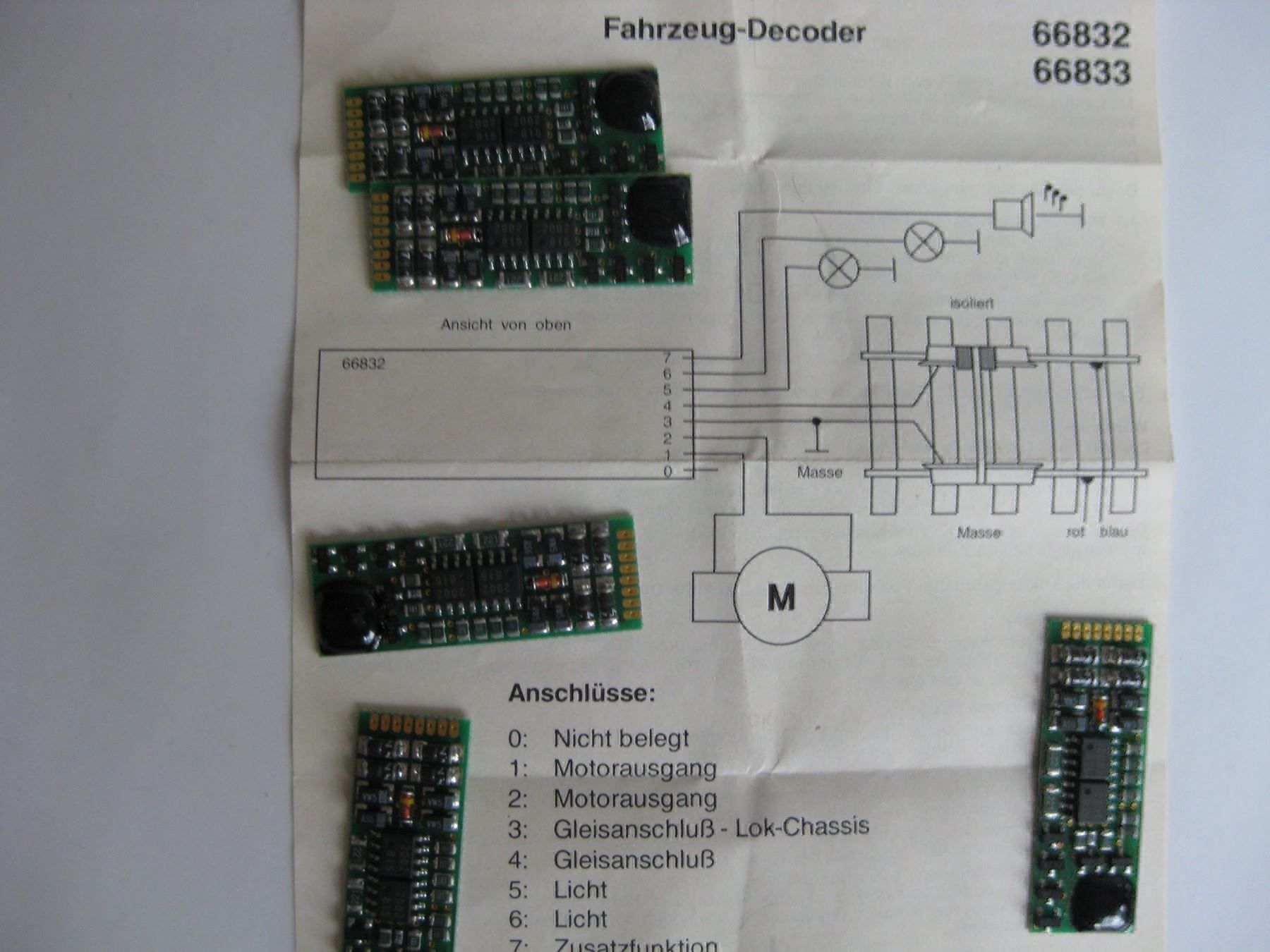 Trix Modelleisenbahnen: 6 x Trix Decoder, Artikel Nummer 66832, 40% vom Neu-Preis – Neu (gemäss Beschreibung) aus Buchs ZH von swiss-train 3