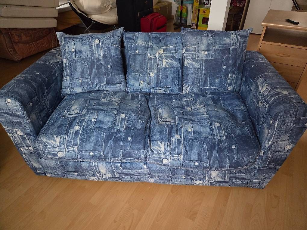 Divani: Bettsofa Jeansmuster – Usato da Berikon venduto da sabatuv