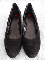 Högl Pumps Schuhe schwarz Velours Gr.38 neuwertig