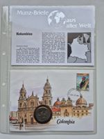 Münzbrief / Numisbrief    ✉️   KOLUMBIEN   1985