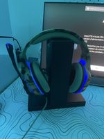 Kabelgebundenes Gaming-Headset, kompatibel mit PS5, PS4, PC,