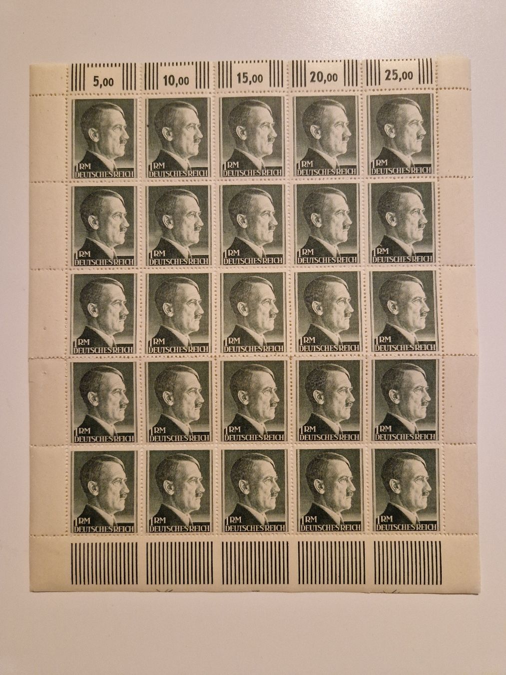Alle Briefmarken: Deutsches Reich Briefmarken Adolf Hitler Bogen postfrisch – Neu (gemäss Beschreibung) aus St. Gallen von Enrico_SG