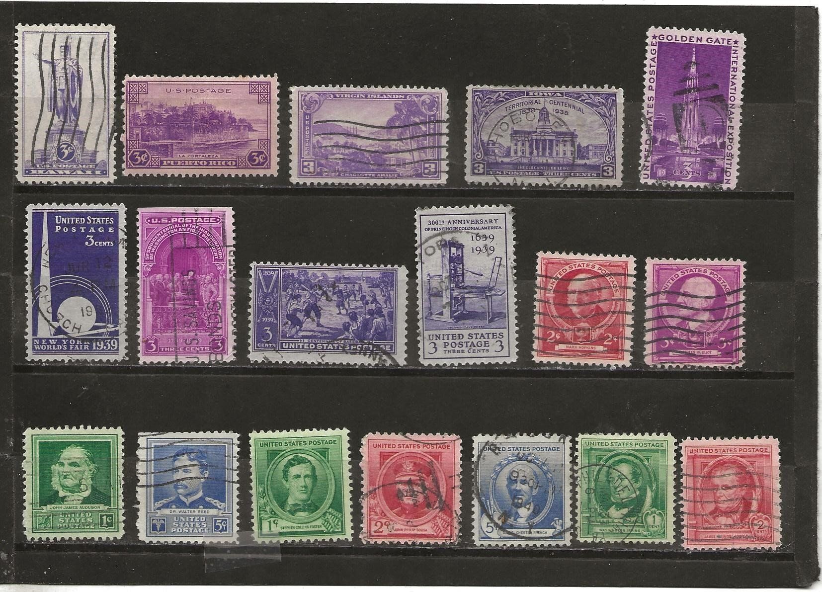 Tutti i francobolli: USA 1937 .... – Usato da Sion venduto da PierreP01
