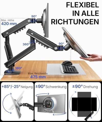 Support d'écran: Monitorhalterung 2 Monitore – Neuf avec emballage d'origine à Hundwil par pak_b5sl 4
