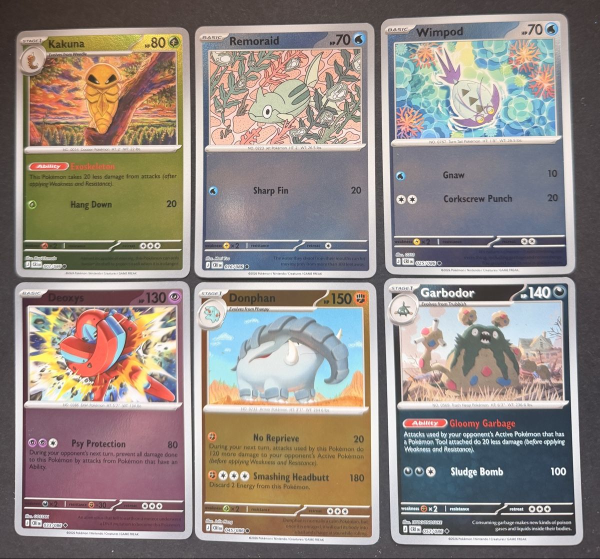 Pokémon Sammelbilder & Trading cards: Pokémon 6 reverses Chaos Rising EN – Neu (gemäss Beschreibung) aus Morges von geo_rk69