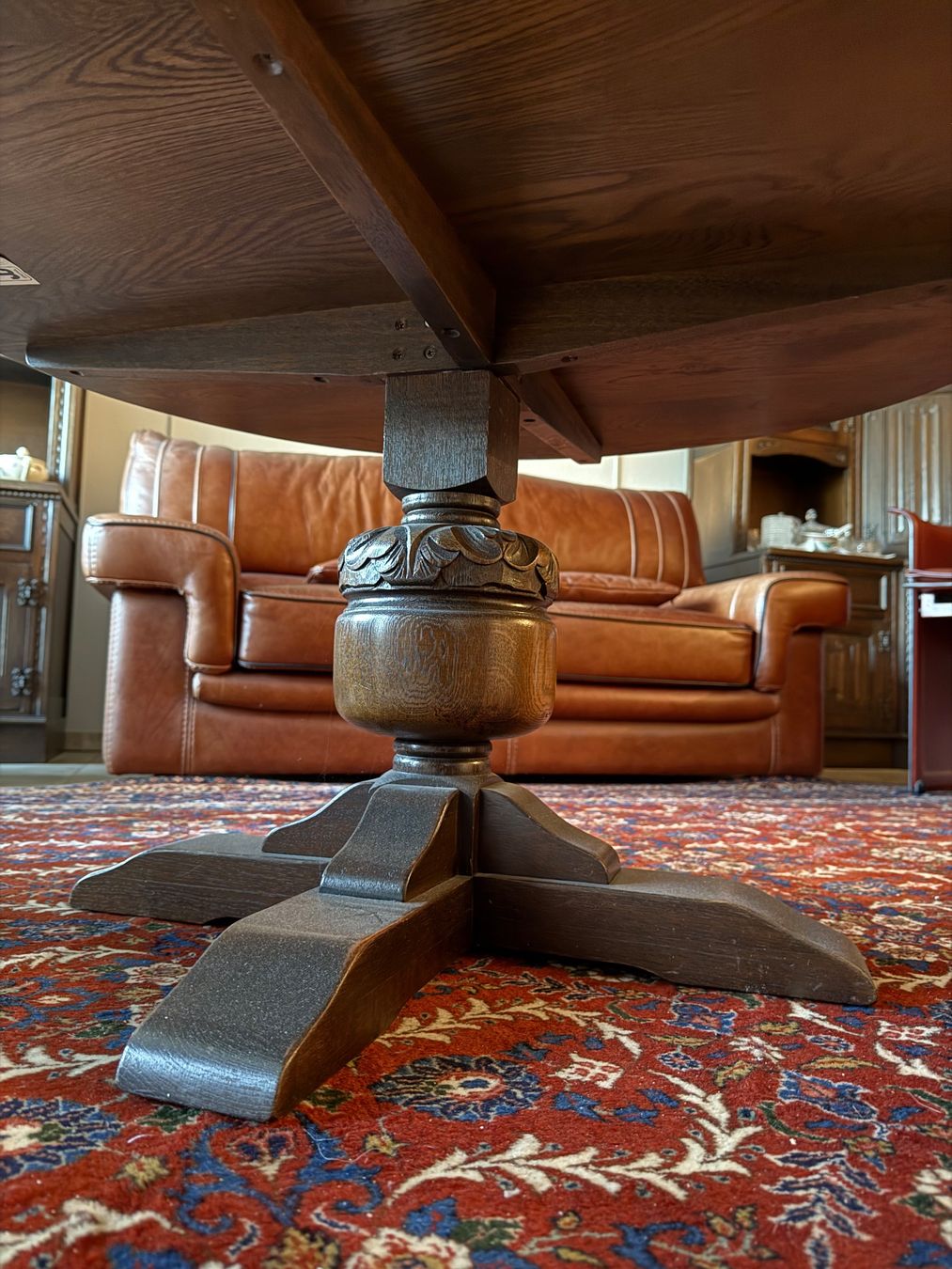 Tische: Couchtisch Eiche Rund Ø94 cm Vintage – Gebraucht aus Itingen von uhu777 4