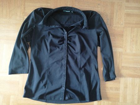 Schwarze Bluse von Charles Vögele, Grösse 44, Top Zustand